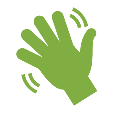 Trail etiquette icon